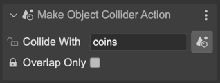 Make collider node properties