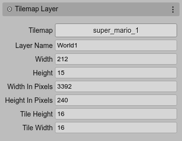 Tilemap layer properties.