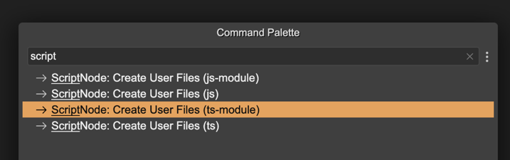 Create ScriptNode class commands.